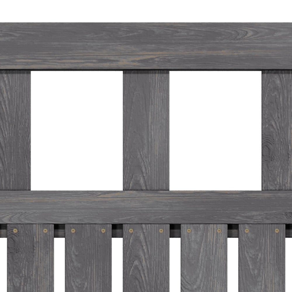 Living and Home 3 x 3ft Grey Wooden Garden Fence Gate with Latch Image 4