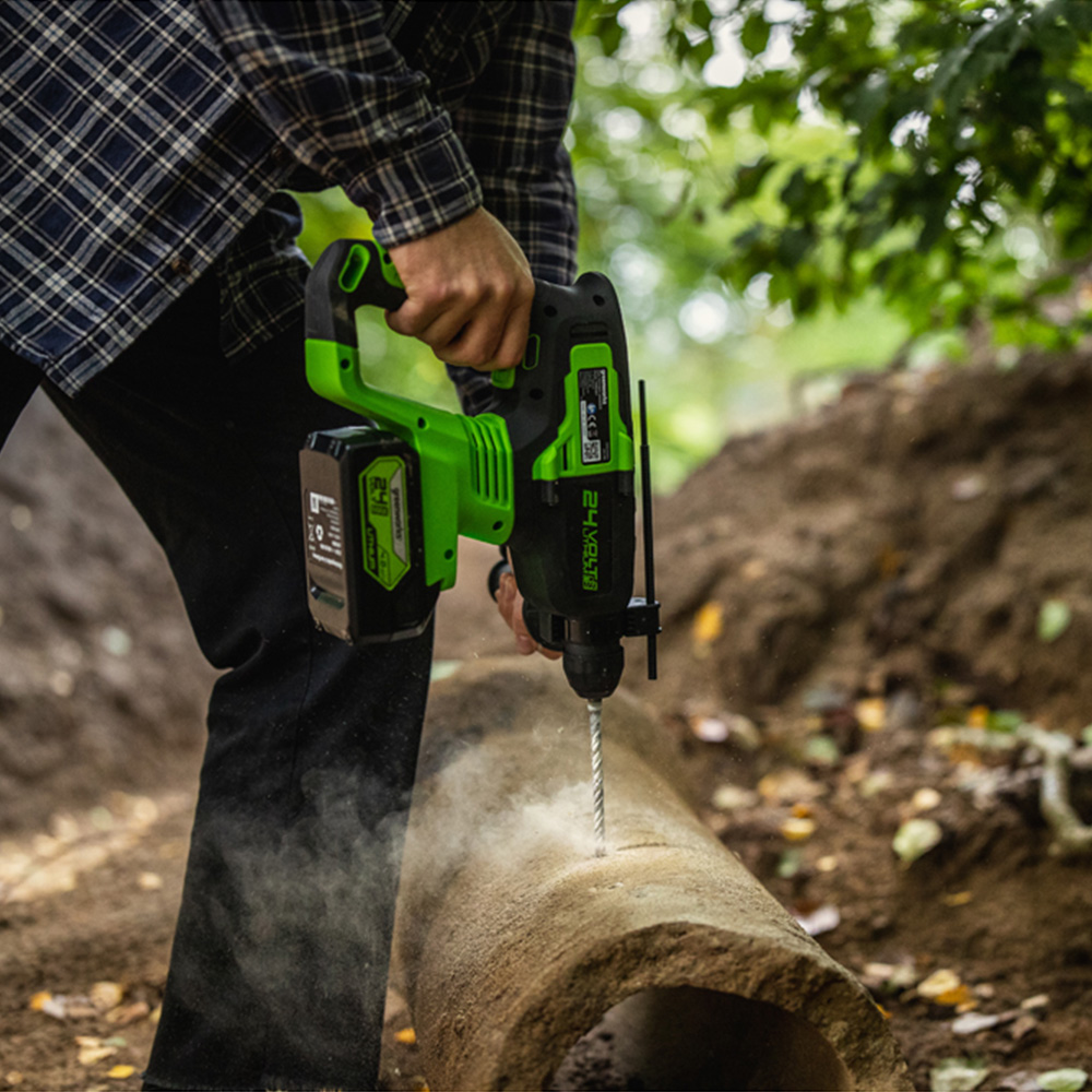 Greenworks GWGD24SDS2 24V Brushless 2J SDS Hammer Drill Bare Unit Image 3