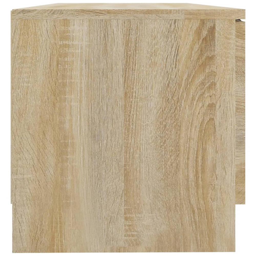 vidaXL Single Door 2 Shelf Sonoma Oak TV Cabinet Image 7