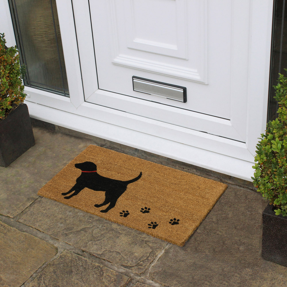 JVL Puppy Love Latex Coir Door Mat 40 x 70cm Image 2