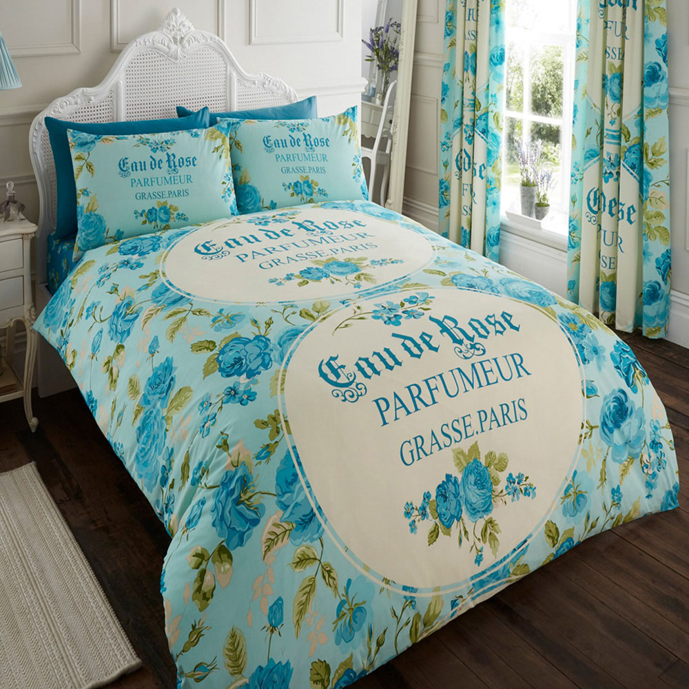 Smart Living Iola King Teal Duvet Cover Set Image 1