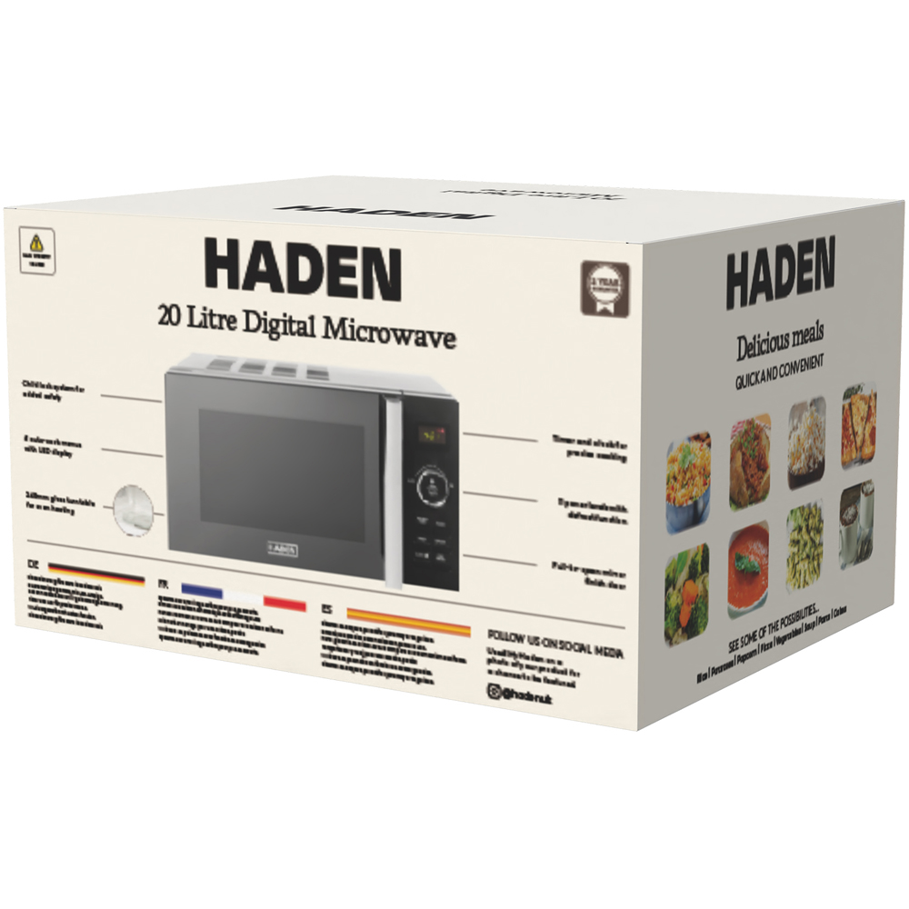 Haden 214645 Black 20L Digital Microwave 800W Image 5