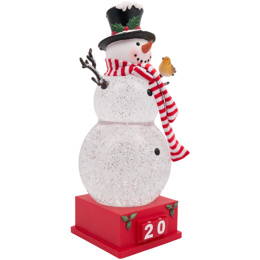 Glitter Spinning Countdown Snowman Image 6