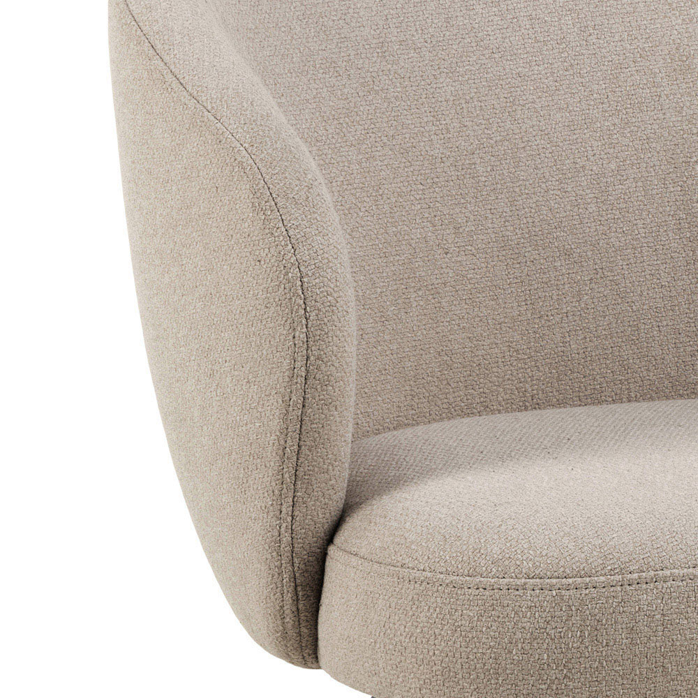 Florence Darlene Beige Swivel Dining Chair Image 5