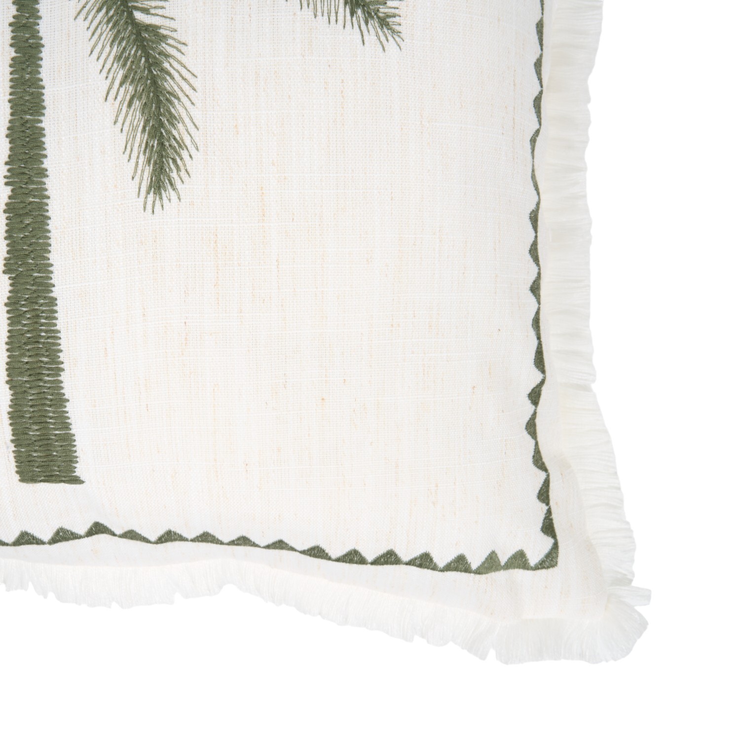 Casablanca Palm Outdoor Cushion White Image 3