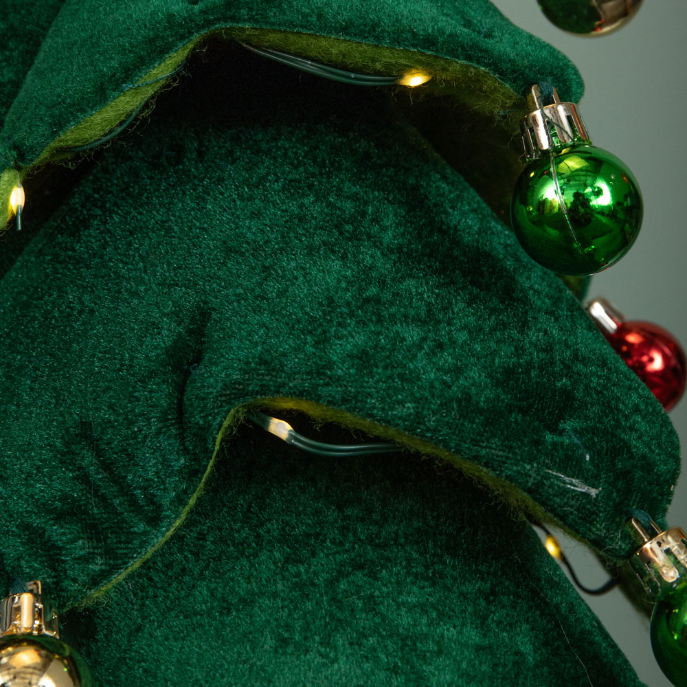 Samuel Alexander Warm White LED Battery Powered Light-Up Christmas Tree with Baubles 49cm Image 5