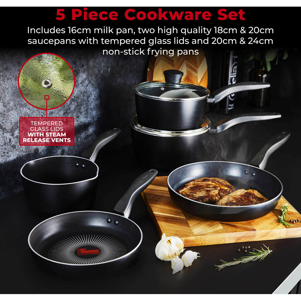 Tower Smart Start Gourmet 5 Piece Cookware Set Image 3