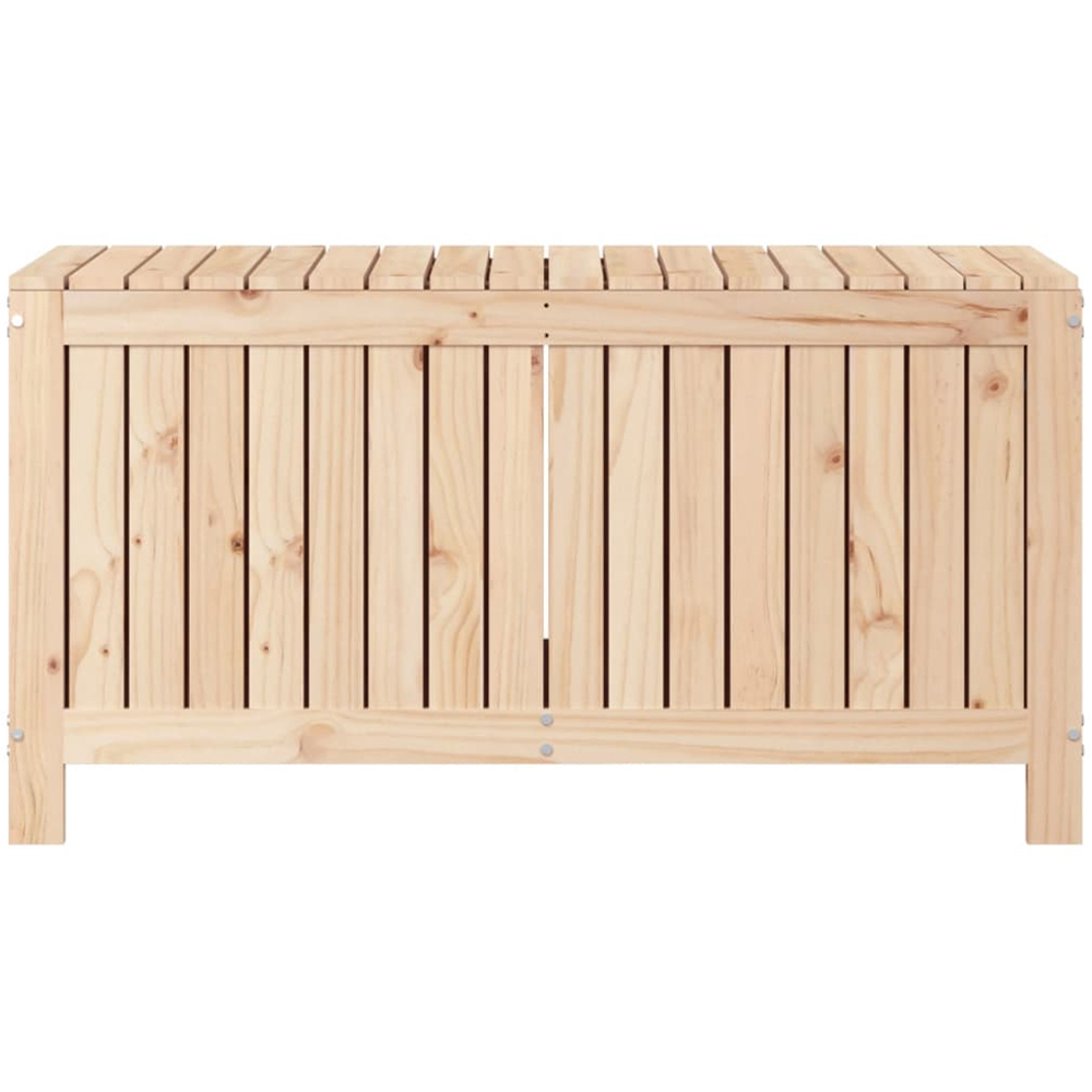 vidaXL 60 x 115 x 49cm Brown Pine Wood Garden Storage Box Image 5