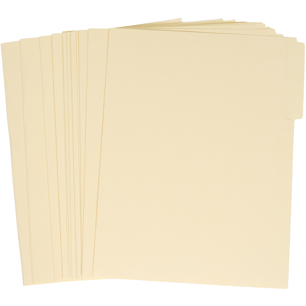 Pack of 25 File Folder Dividers Yellow Image 3