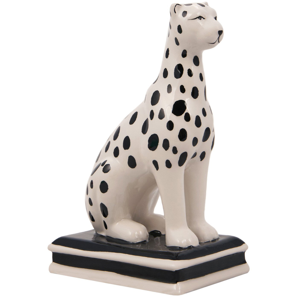 Monochrome Leopard Ornament Image 1