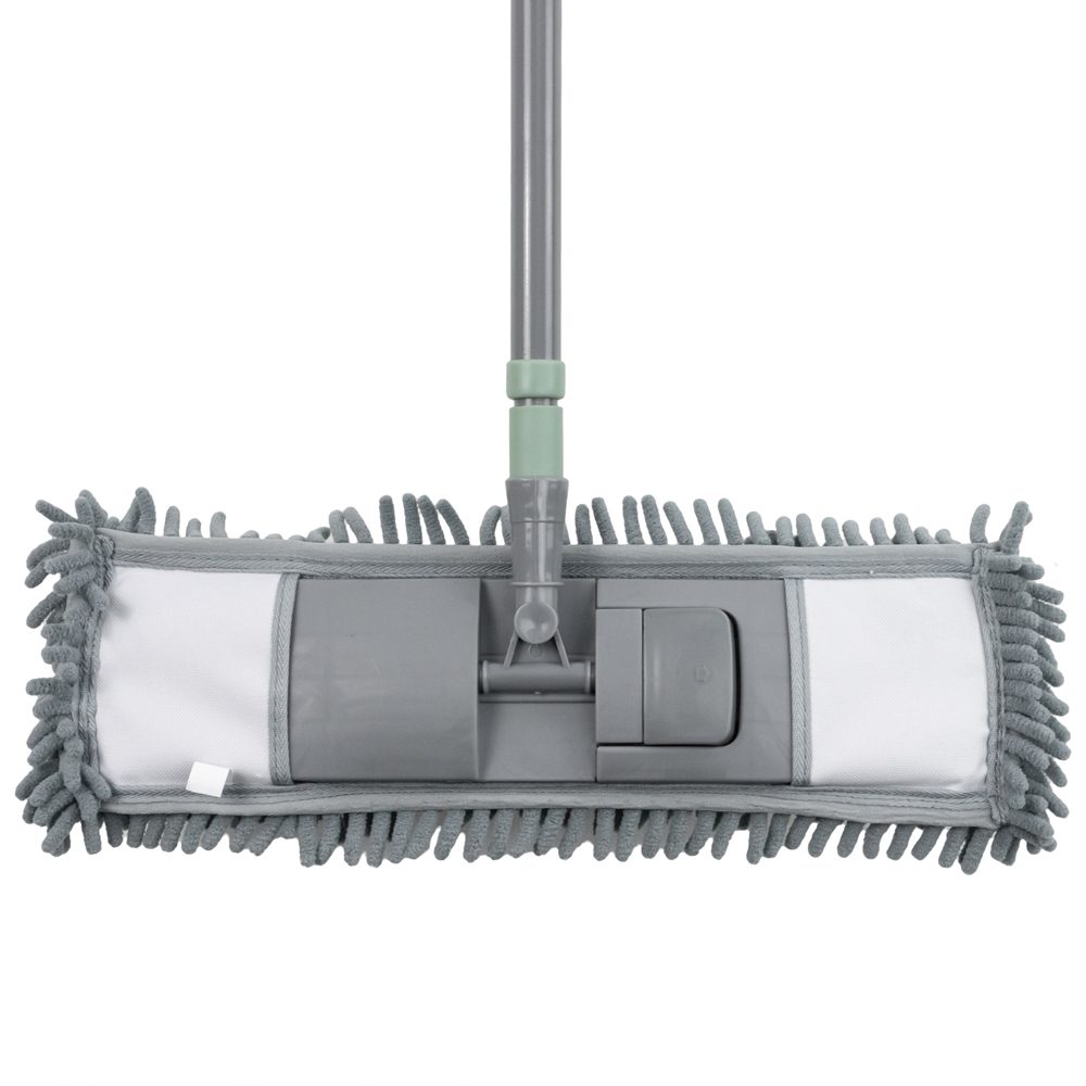 JVL Cleaning Grey Extendable Chenille Mop with 2 Replacement Heads Image 5