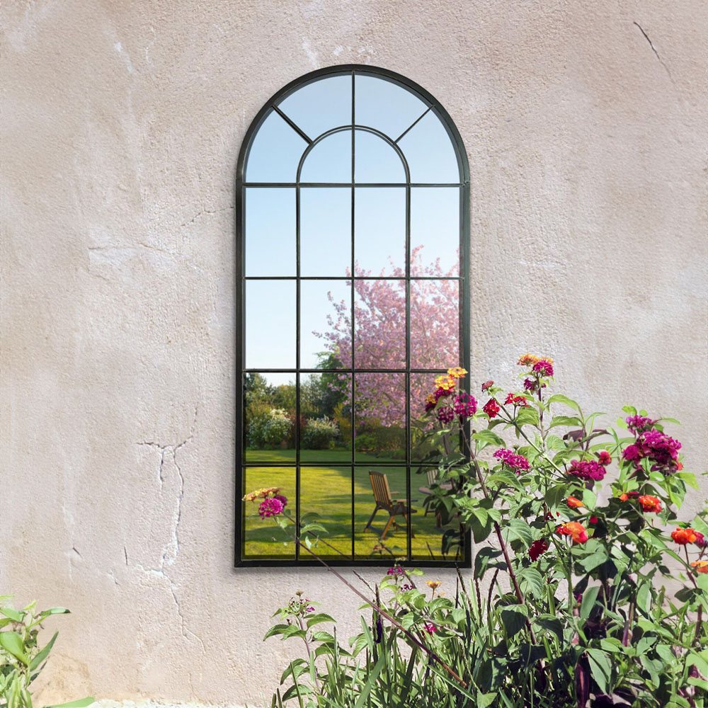 MirrorOutlet Somerley Country Arched Garden Mirror 140 x 65cm Image 4