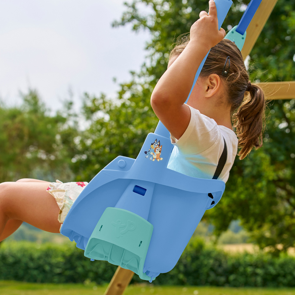 TP Bluey Toddler Play Tower Climbing Frame with Quadpod Seat and Slide Image 2