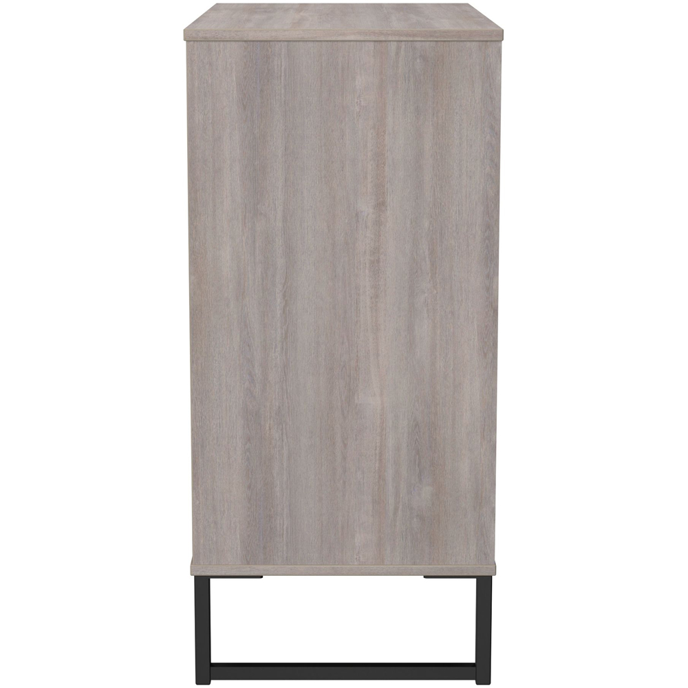 Crowndale Hong Kong 4 Drawer Grey Oak Chest of Drawers Ready Assembled Image 3