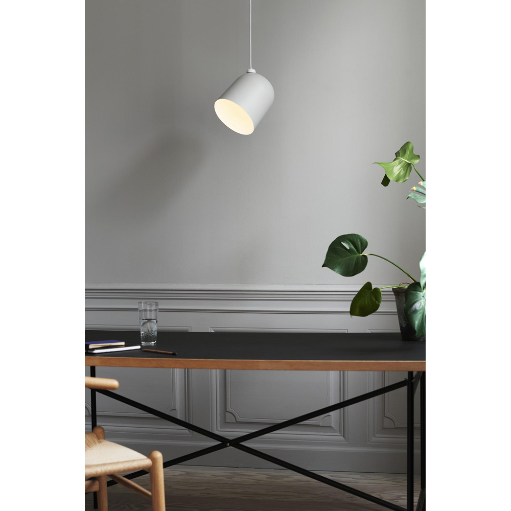 Nordlux Angle E27 8 inch White and Telegrey Adjustable Pendant Light Image 5