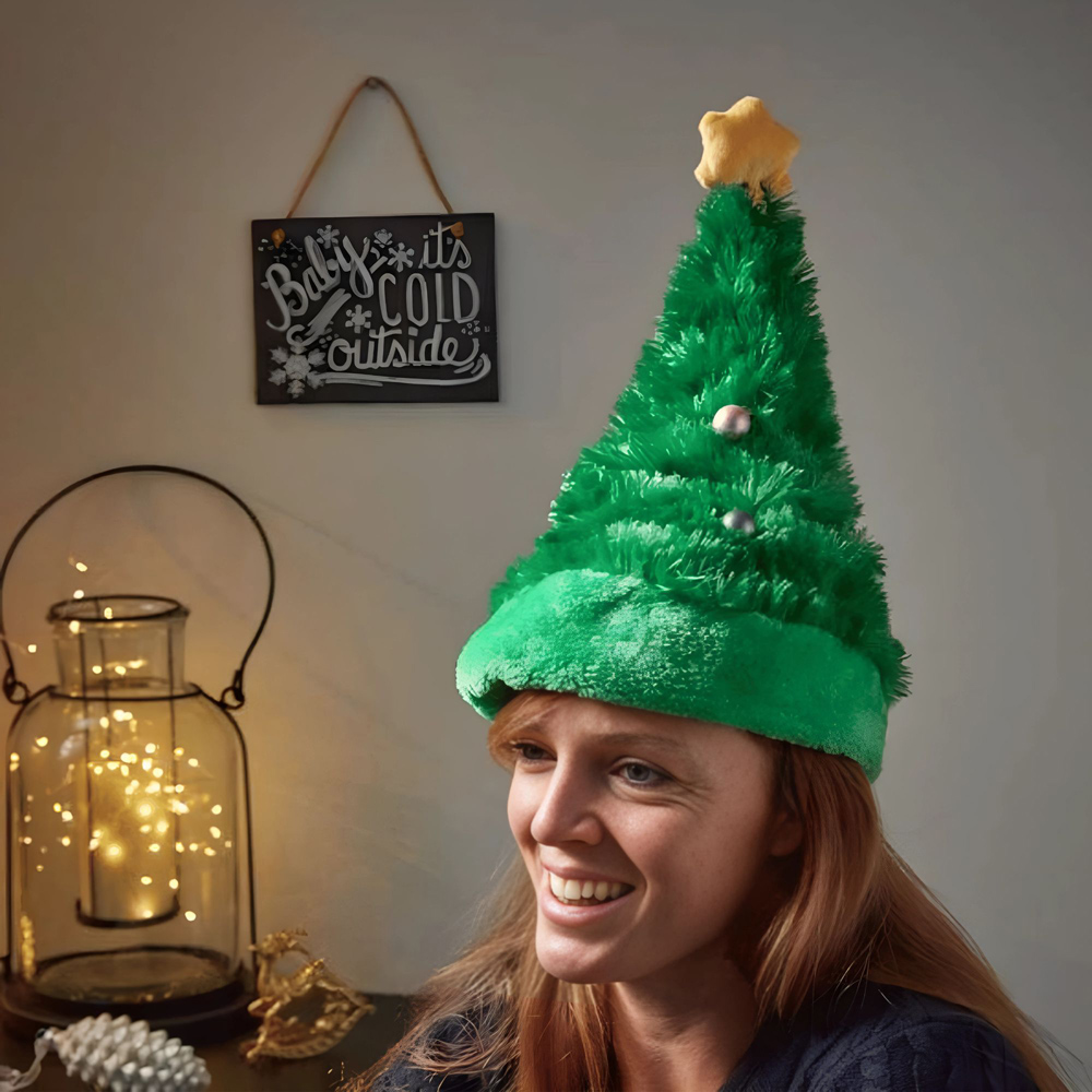 Samuel Alexander Animated Dancing Battery Operated Christmas Tree Hat 35cm Image 2