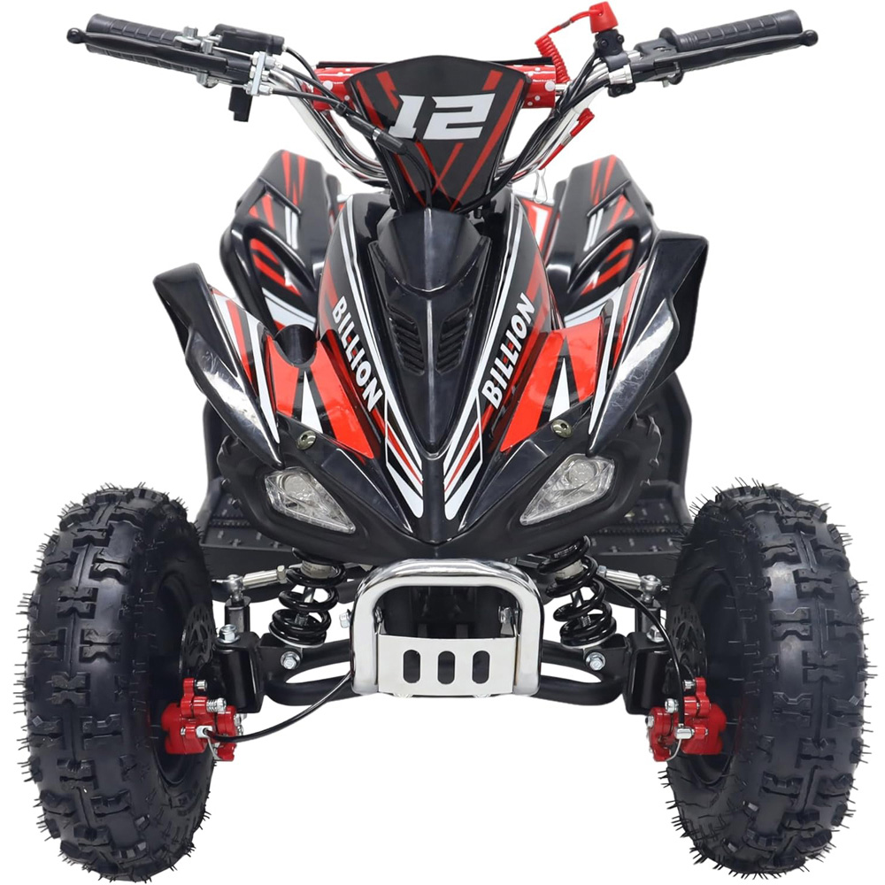 Alivio Kids Red 49cc 2-Stroke Engine Mini Petrol Quad Bike with Disc Brakes 1.8L Image 1