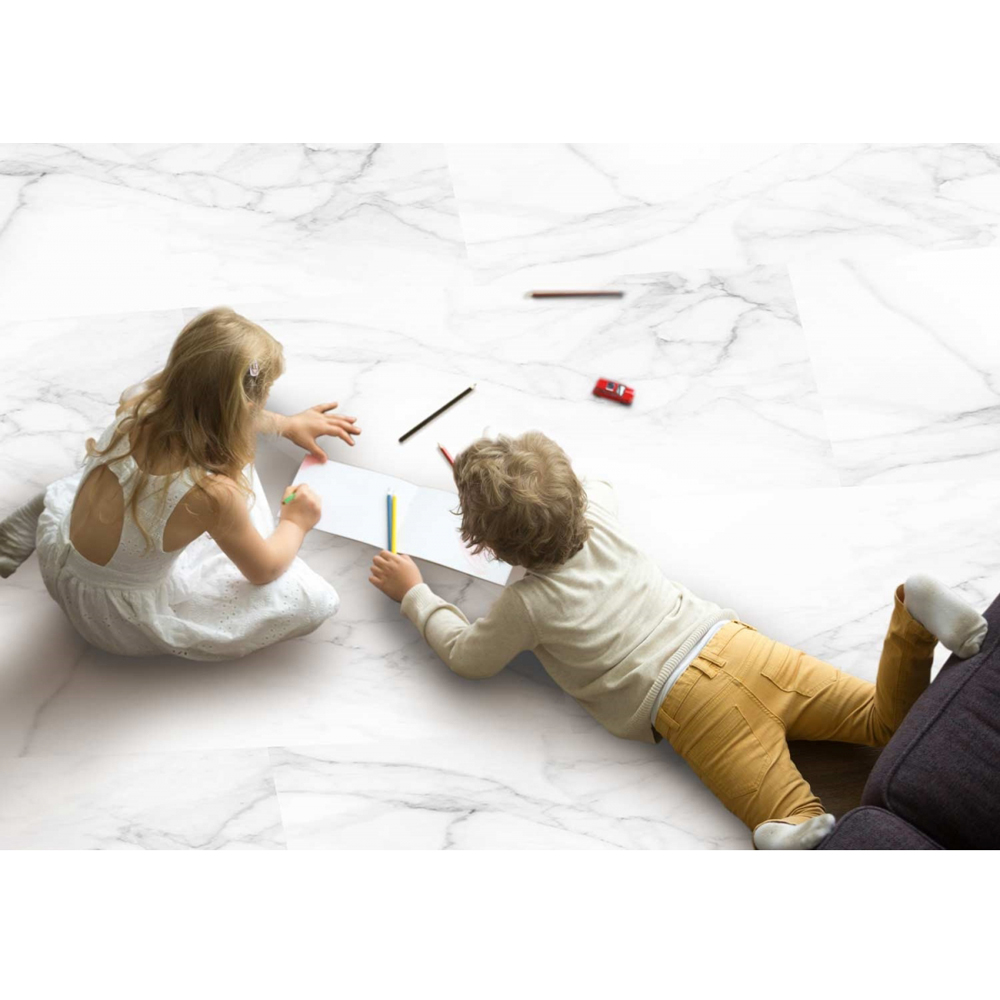 Proclad Aquafloor Thassos Marble Slate Waterproof Flooring Image 2