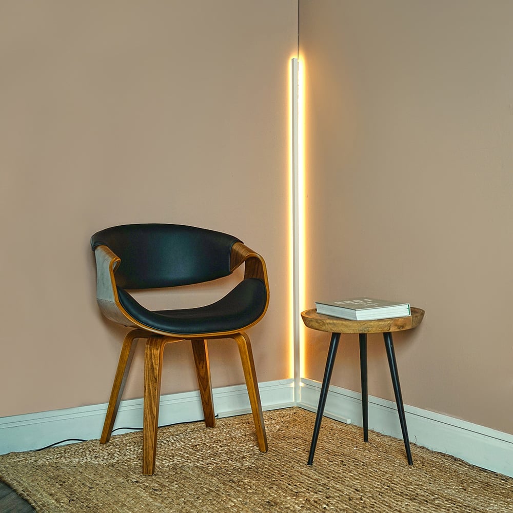 ValueLights Triton White LED Floor Lamp Image 2