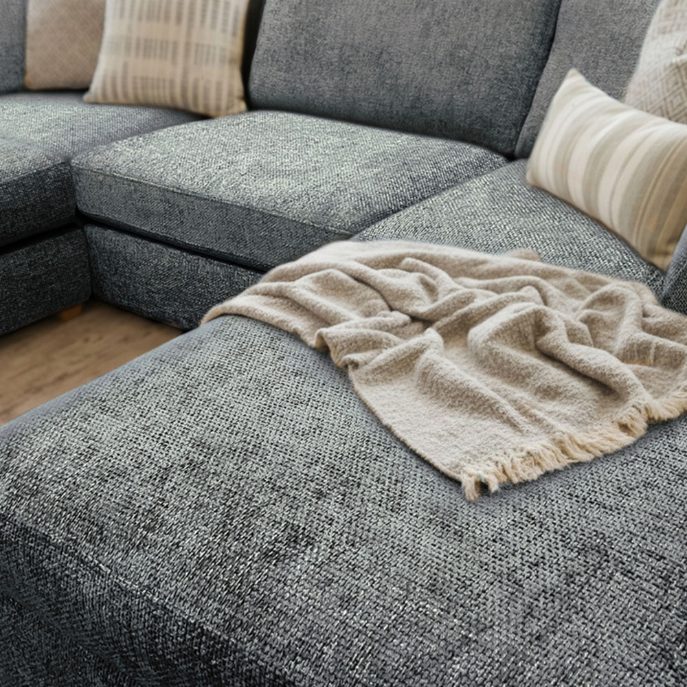 Carina Enzo 5 Seater Navy U-Shape Sofa Image 4