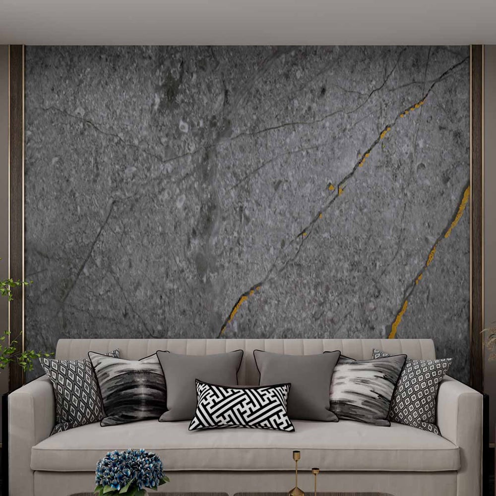 Britwall Charcoal Grey Marble Wall Panel 1220 x 2440 x 8mm Image 1