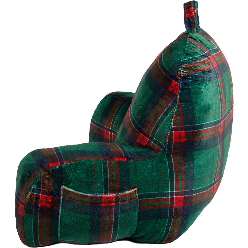 Tartan Check Cuddle Chair Green Image 6