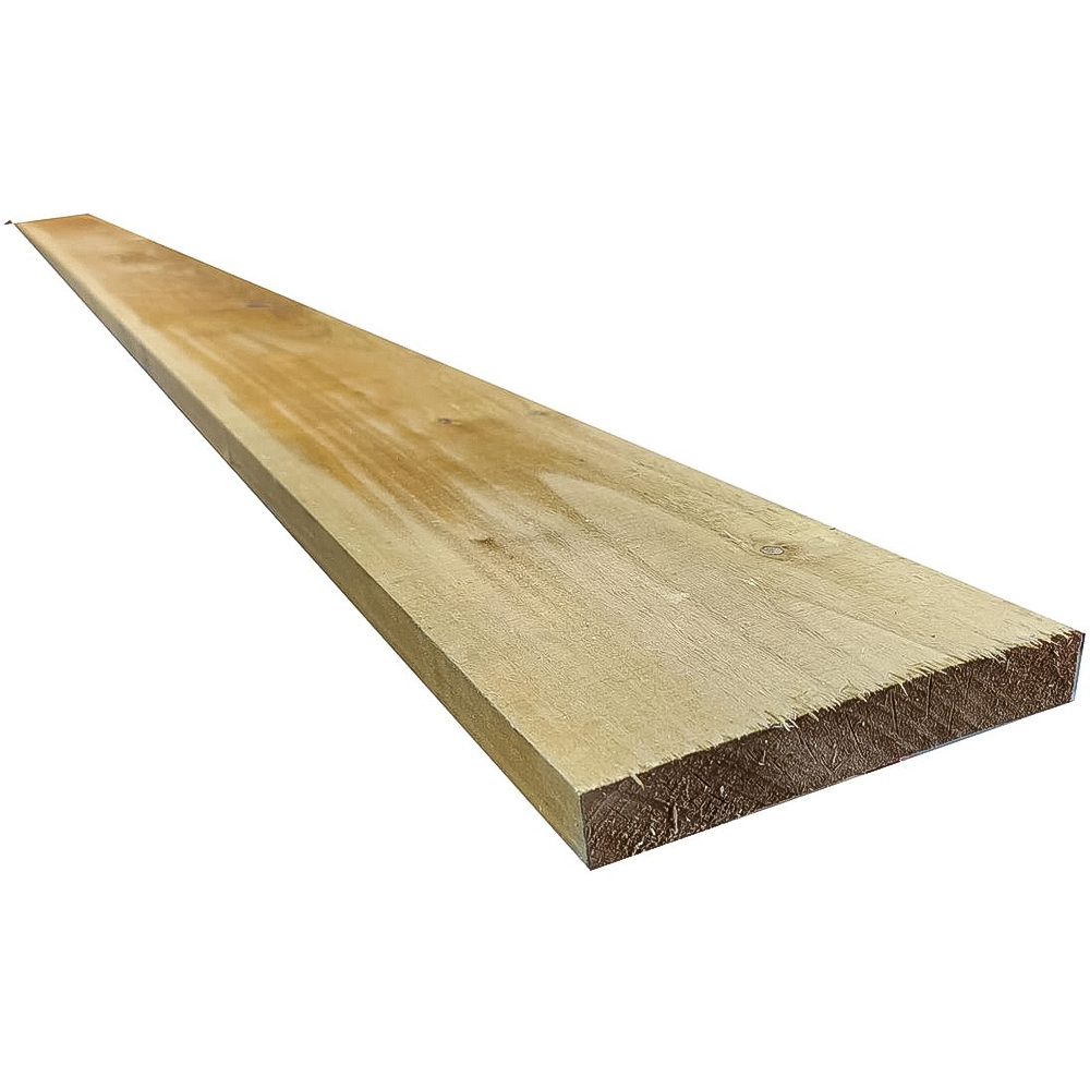 Snowdon Timber 6 x 1 inch Pressure Treated Garden Gravel Board 2.4m x 150mm x 22mm 20 Pack Image 1