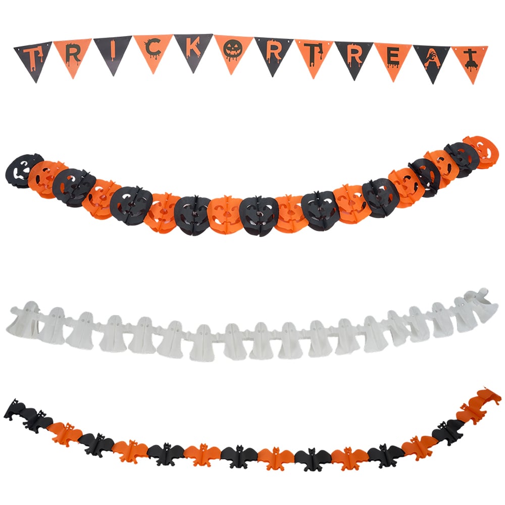 Living and Home Multicolour Interesting Spooky Halloween Decoration Set Image 3