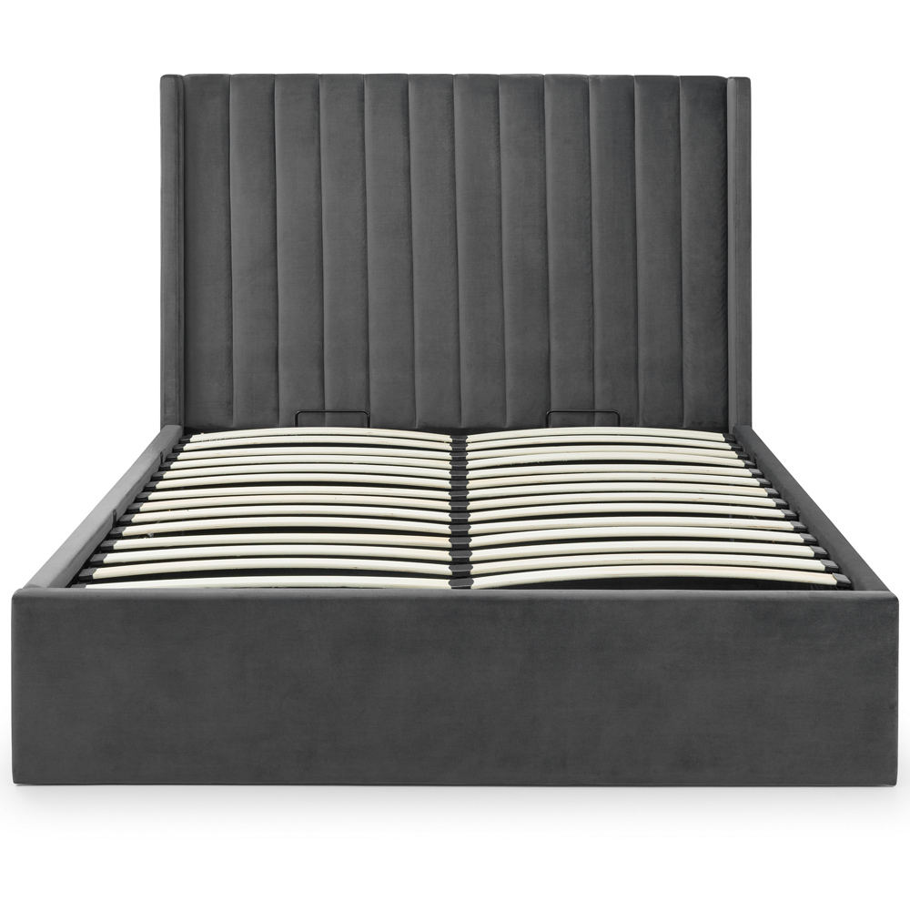 Julian Bowen Langham Super King Grey Storage Ottoman Bed Image 6