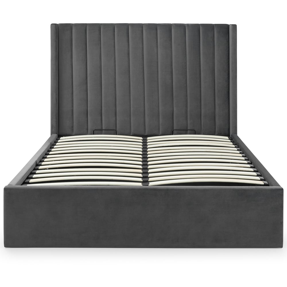 Julian Bowen Langham Double Grey Headboard Storage Bed Image 6