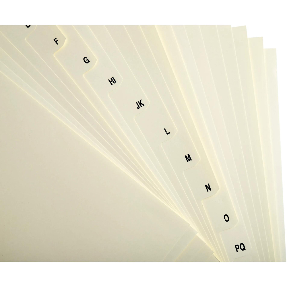 Exacompta A4 Ivory A-Z Divider 10 Pack Image 4