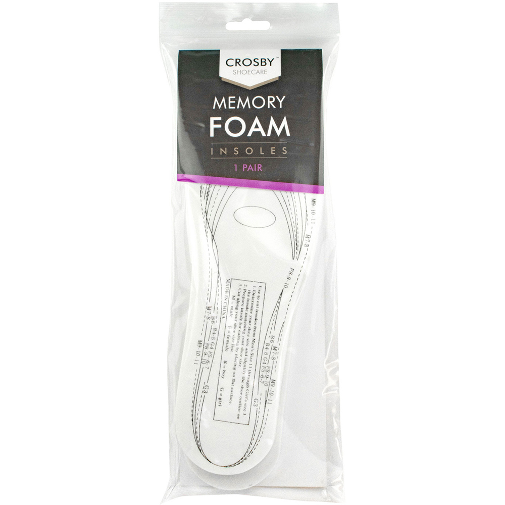 Pair of Crosby Shoecare Memory Foam Insoles Image