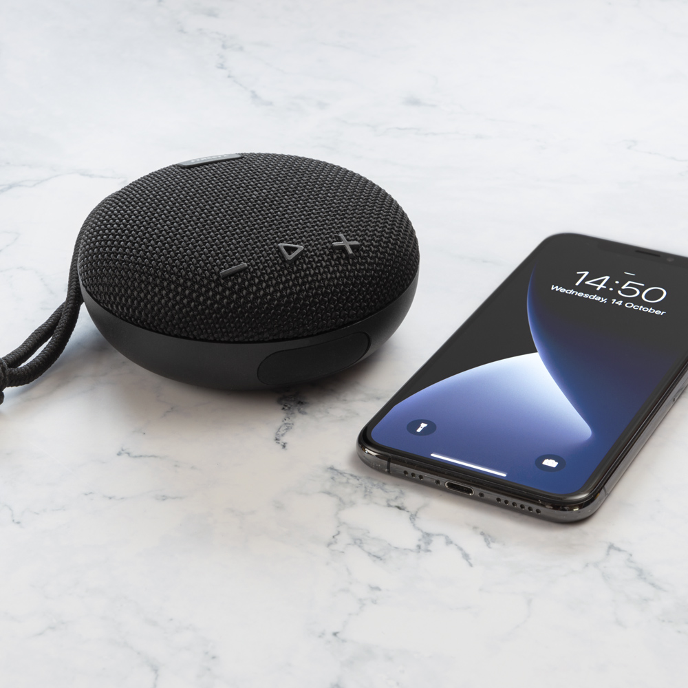 Streetz Black Waterproof Bluetooth Speaker 5W Image 4