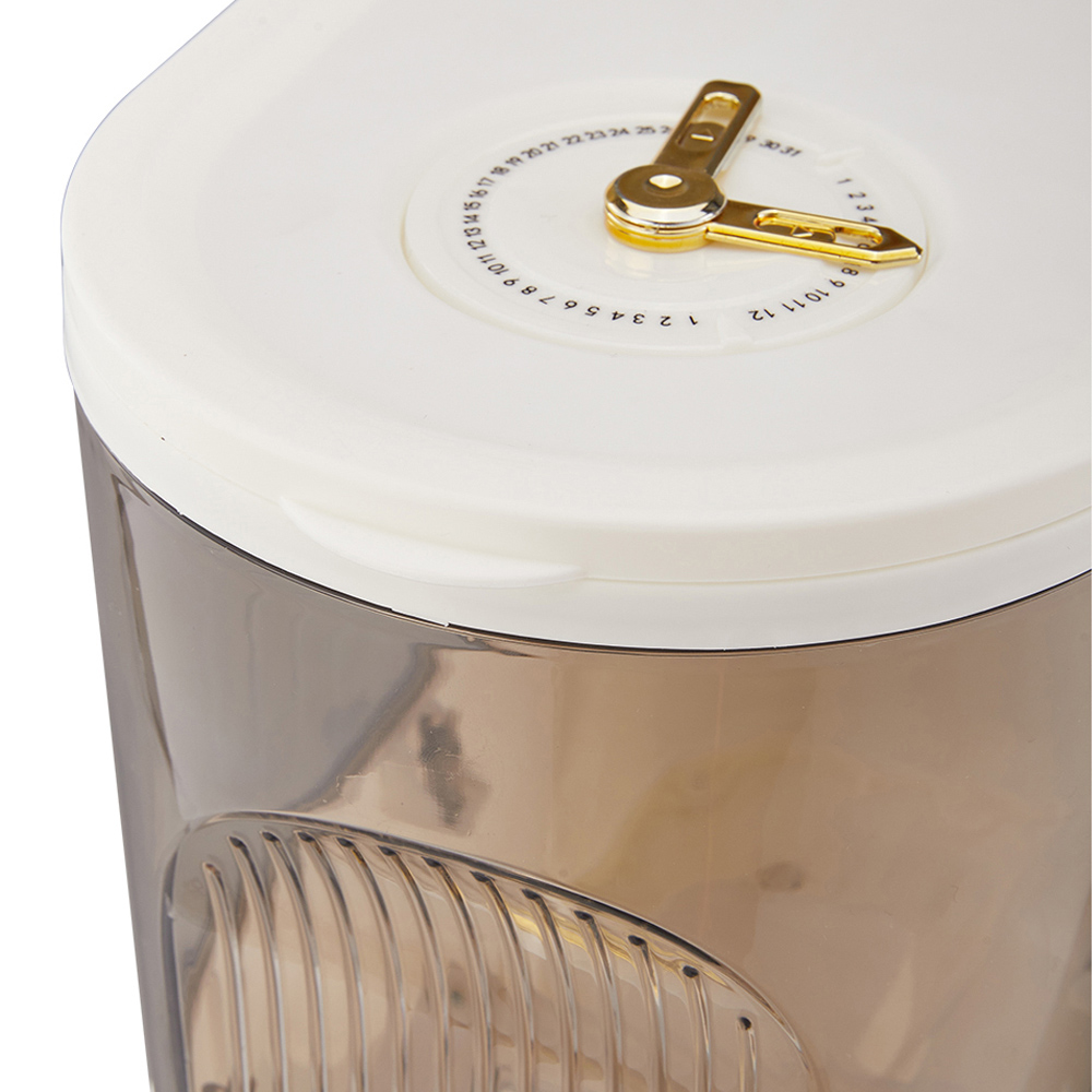 Living and Home White Airtight Rice Grain Dispenser 5kg Image 4