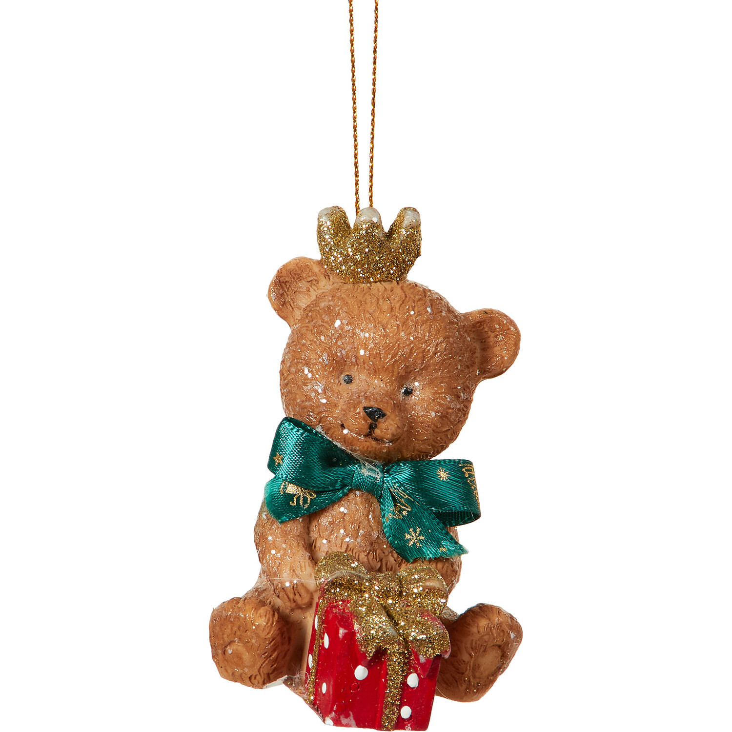 Traditional Bear Hanging Decoration - Brown Image 3