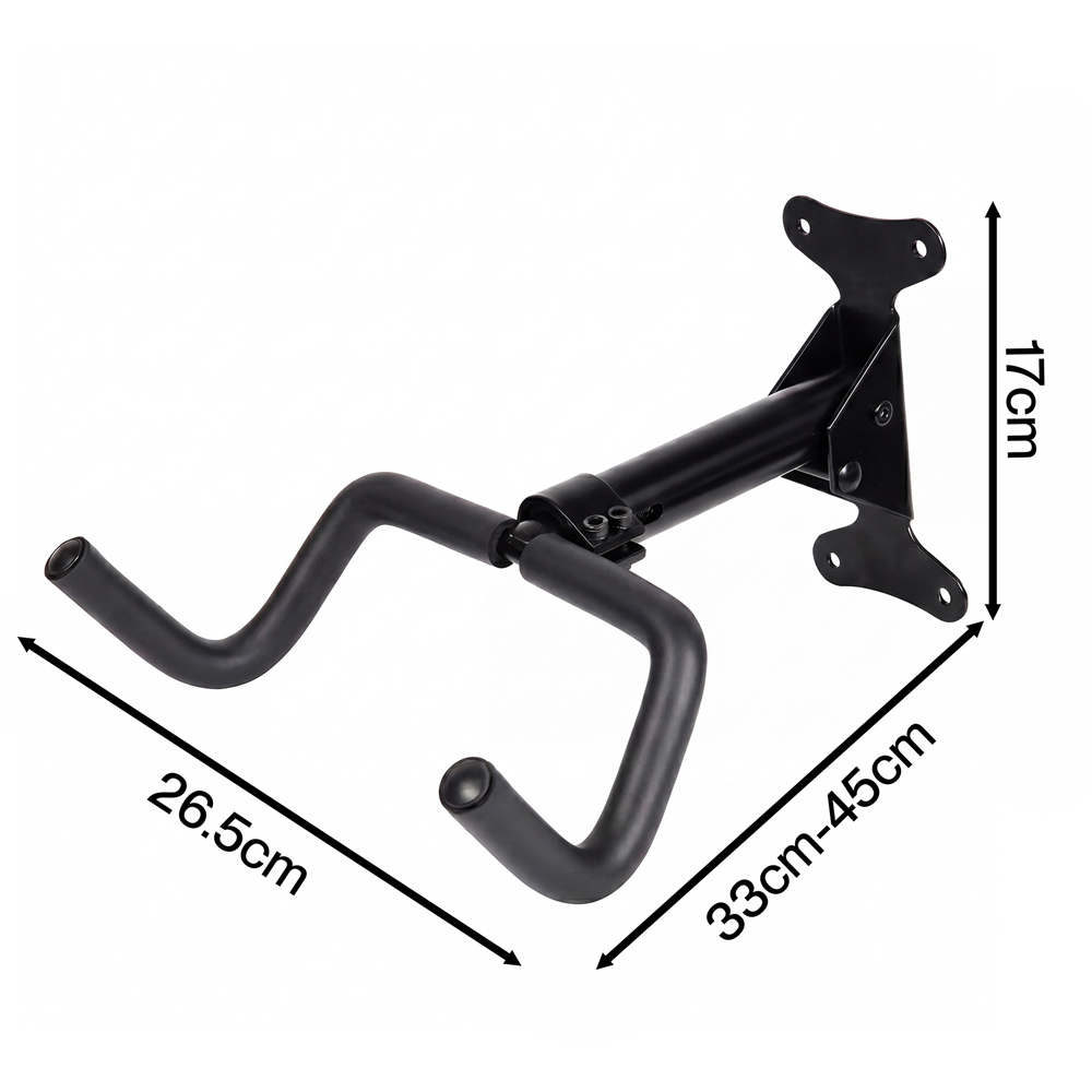 Monvelo Black Foldable Bike Wall Mount Rack Image 9