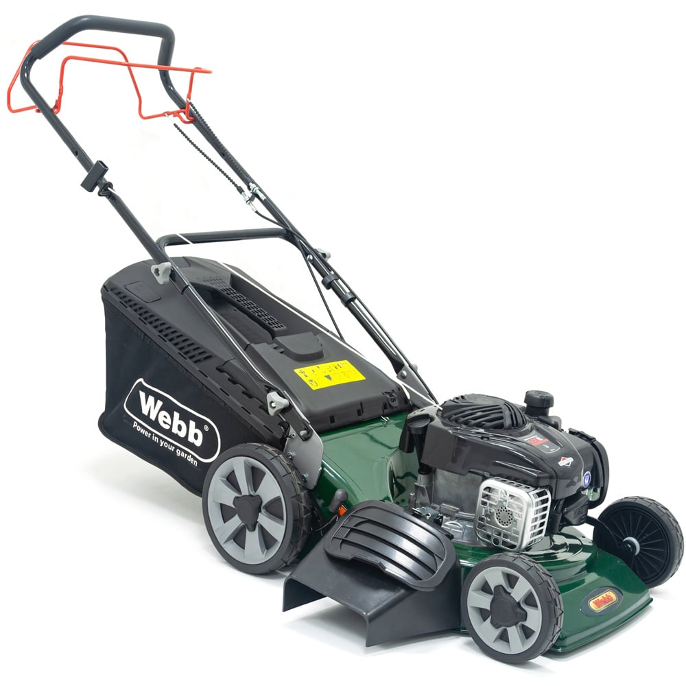 Webb Supreme 46cm Self Propelled High Wheel Petrol Rotary Lawn Mower Image 1