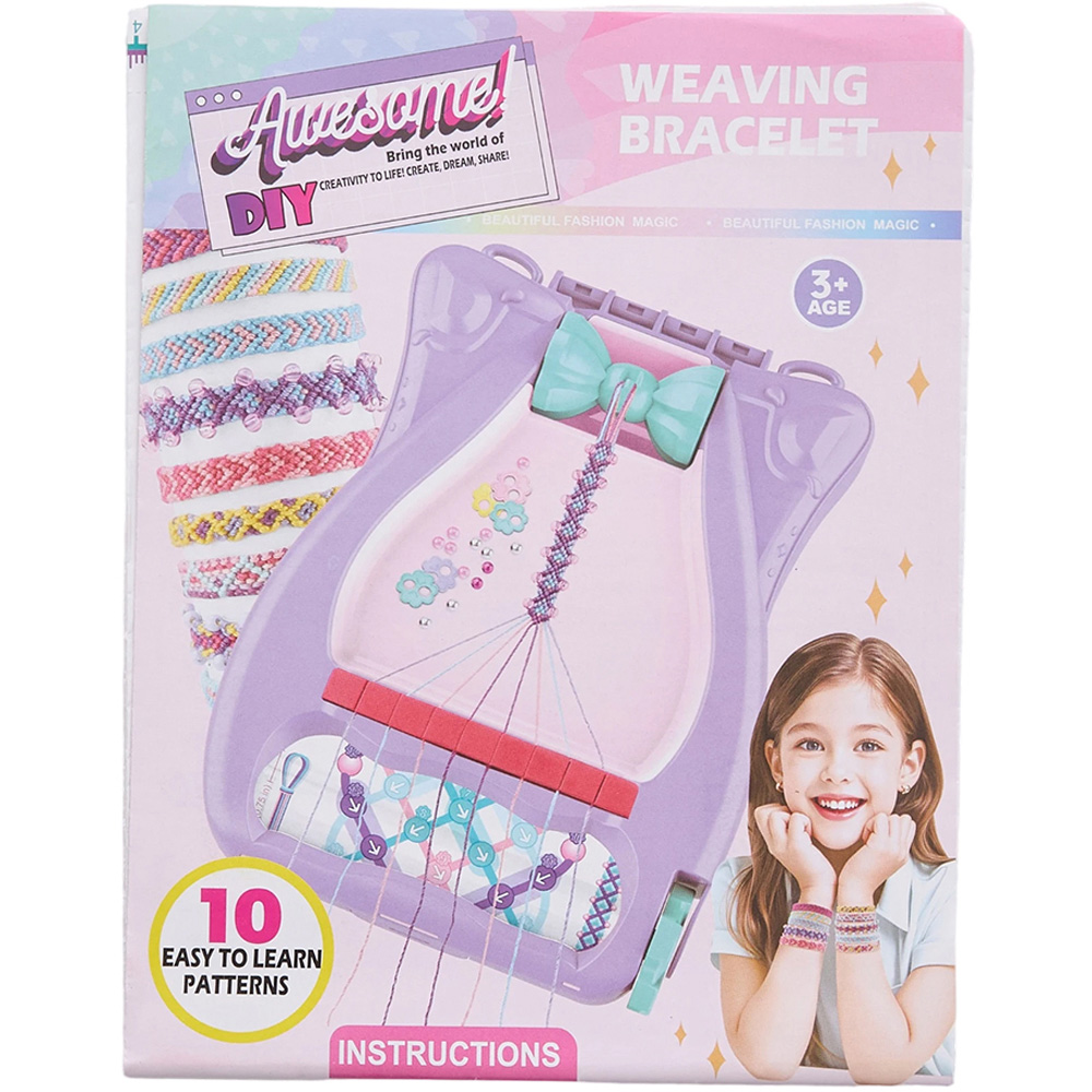 H&O Direct Kids Bracelet Making Kit with 10 Knot Styles Image 2