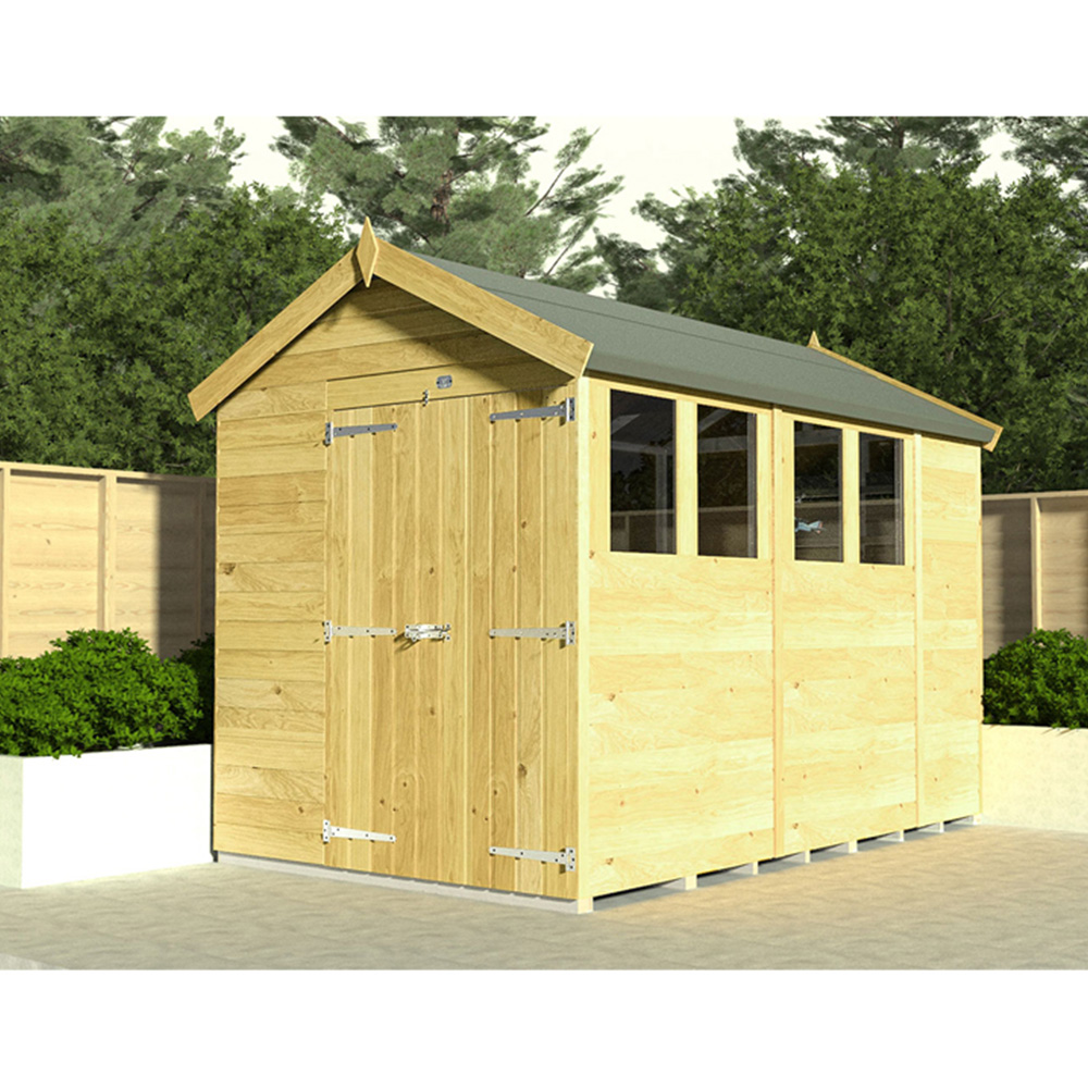 DIY Sheds 6 x 15ft Tongue and Groove Timber Apex Security Shed Image 2
