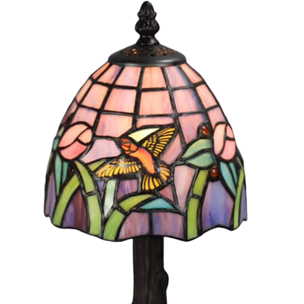 Acacia Home Tiffany Pink Table Lamp 15.2cm Image 2