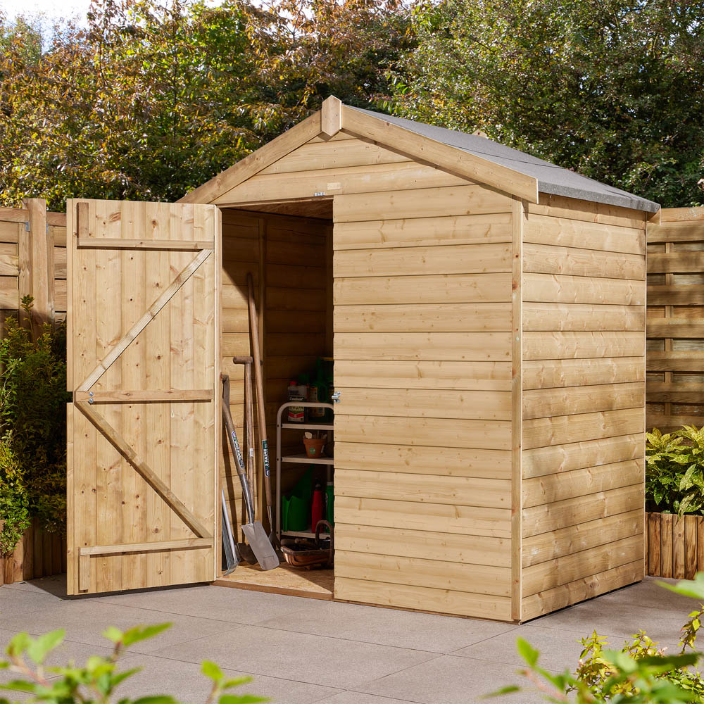 Rowlinson 4 x 6ft Shiplap Apex Shed Image 9
