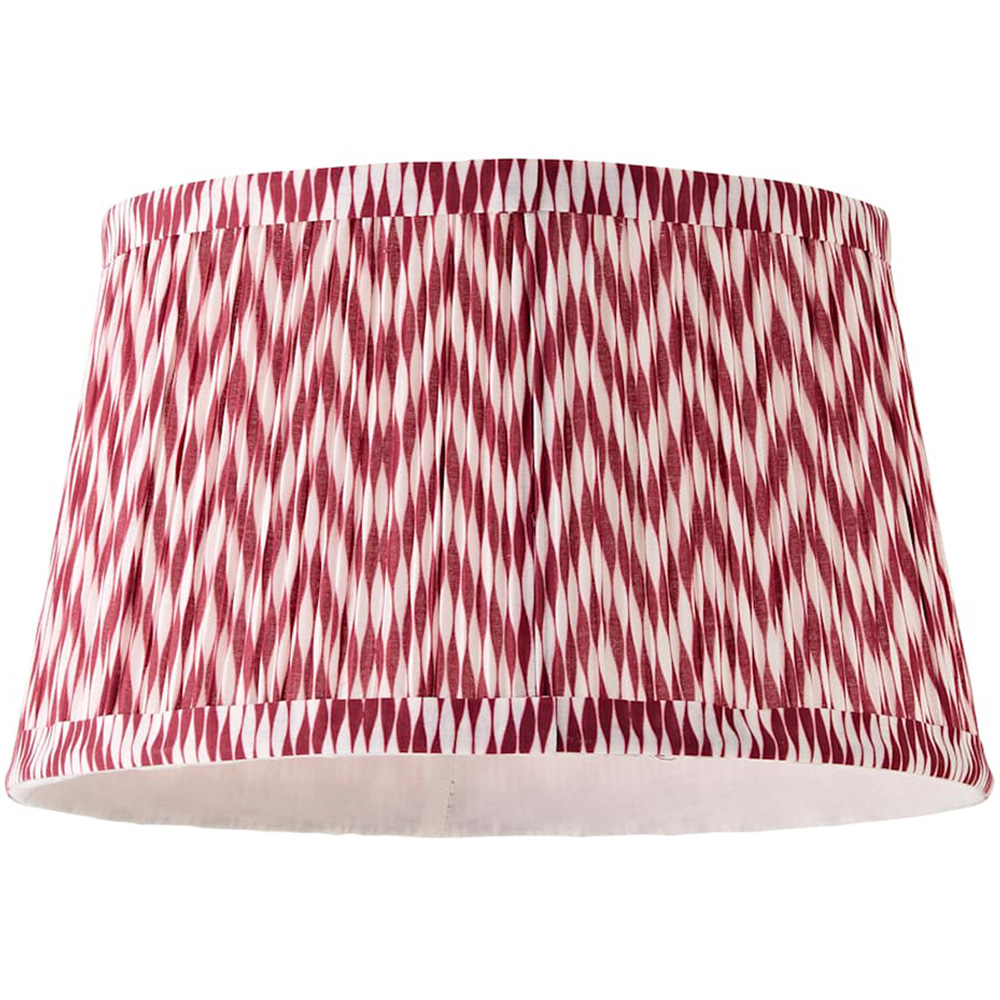 ValueLights Saffira Pink Chevron Pleated Tapered Small Lamp Shade 25cm Image 1