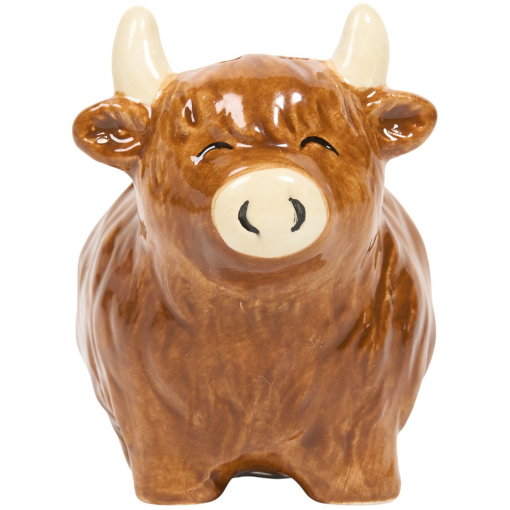 Highland Cow 3D Salt and Pepper Set Brown Image 2