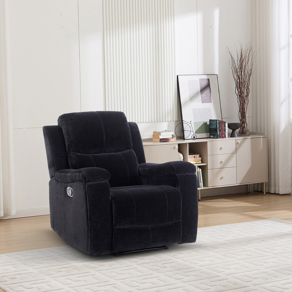 Ledbury Recliner Chair Black Image 3