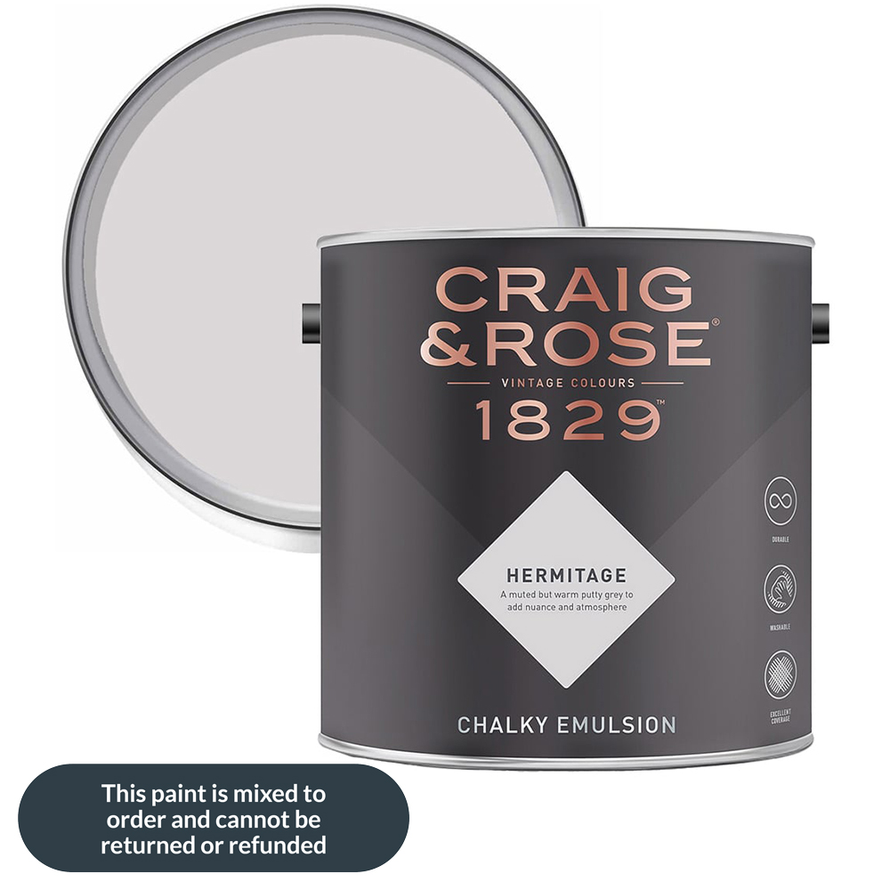 Craig & Rose 1829 Vintage Walls and Ceilings Hermitage Chalky Matt Emulsion Paint 2.5L Image 1