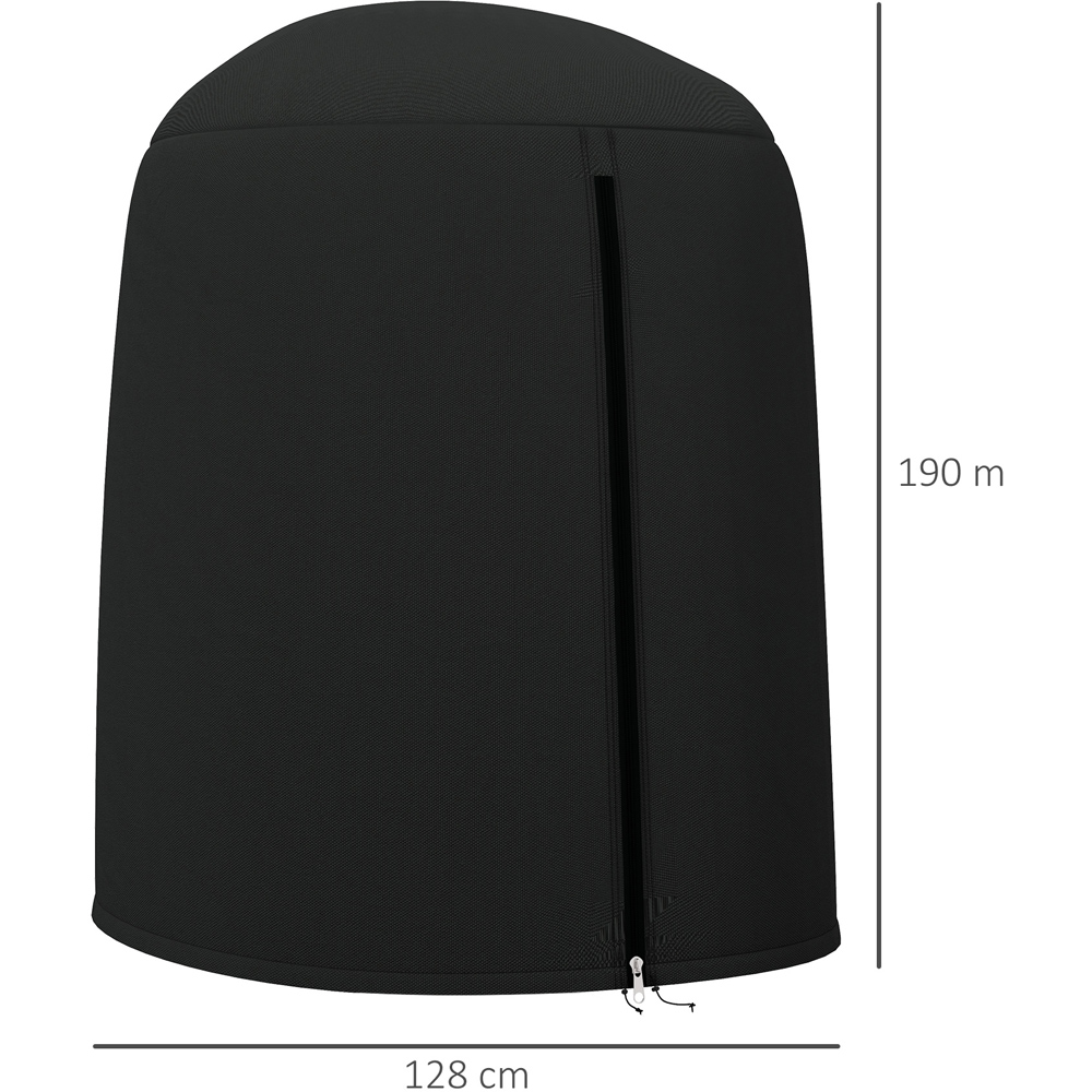 Outsunny Black Hanging Egg Chair Cover 190 x 128cm Image 7