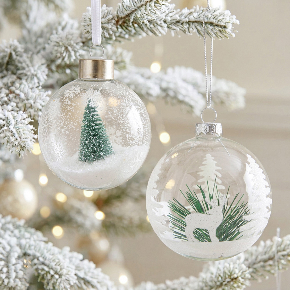 Snow Filled Scandi Bauble Image 2