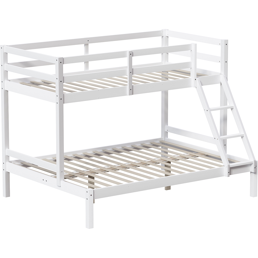 VIDA DESIGNS Sydney White Triple Sleeper Bunk Bed with Foam Mattress Image 2