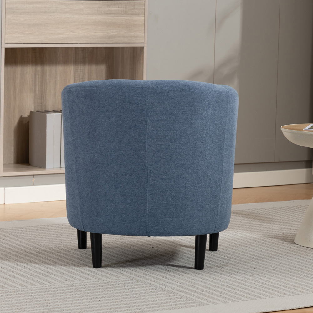 Artemis Home Beulah Light Denim Fabric Accent Chair Image 6