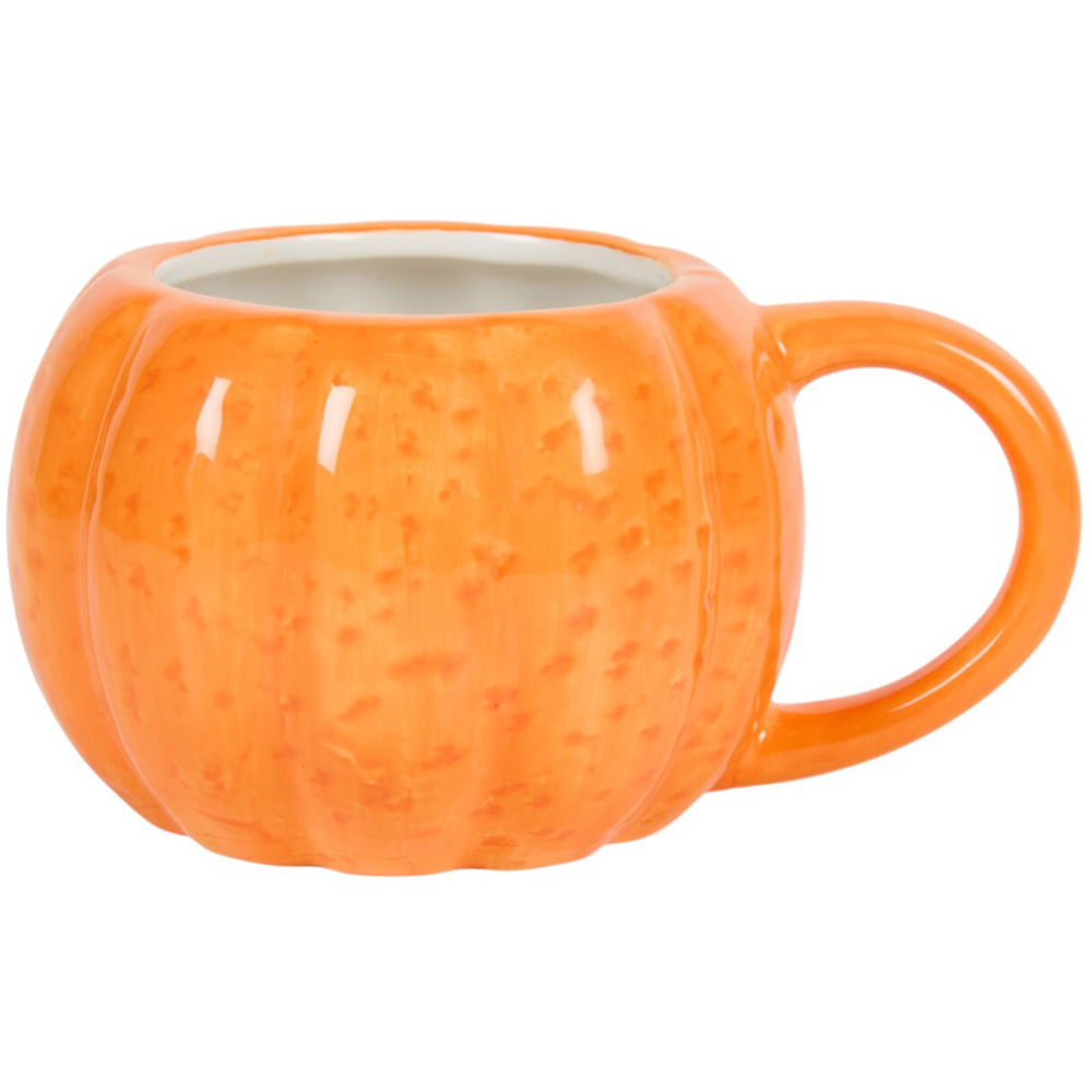 Smile Pumpkin Mug Orange Image 3